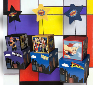 Flash superhero Centerpiece, superhero party, Batman, Superman, wolverine, deadpool, superhero party supplies, superhero party decorations