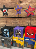 Avenger Superhero Inspired Centerpiece, Superhero Centerpiece, superhero party decorations, superhero center piece, Captain America, Iron Man