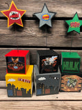 Avenger Superhero Inspired Centerpiece, Superhero Centerpiece, superhero party decorations, superhero center piece, Captain America, Iron Man