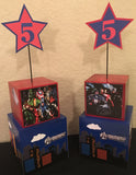 Avenger Superhero Inspired Centerpiece, Superhero Centerpiece, superhero party decorations, superhero center piece, Captain America, Iron Man