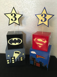 Captain America/Superman/Batman- Any Superhero Inspired Centerpiece