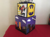 Batgirl DC SuperHero Girl Centerpiece, batgirl superhero centerpiece, batgirl DC superhero party supplies