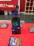 PJ Mask Inspired Centerpiece, PJ Mask Party decorations, PJ Mask Party Supplies, Owlette. Gekko, Catboy, Romero, Luna Girl, Night Ninja