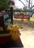 Pokemon Lamp Post with Character, Pokemon Party Decorations, Pokemon Party