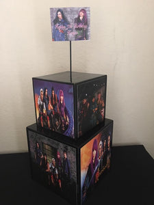 Descendants Inspired Centerpiece, Descendants birthday party supplies, Descendants Party, Descendants party ideas