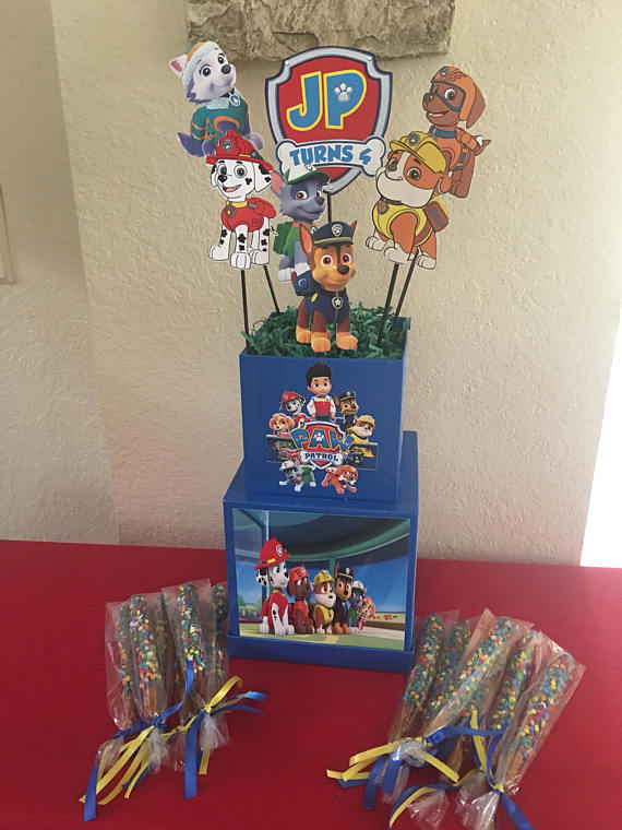 Paw Patrol, Paw Patrol Party, Paw Patrol Centerpiece