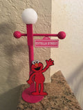 Sesame Street lamp post, sesame street favor, sesame street cake topper, sesame street party favor, Sesame Street party decoration, SS Party