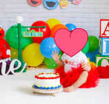 21 inch Sesame Street inspired Lamp Post, Sesame Street Party, Sesame Street Centerpiece, Sesame Street Party Props
