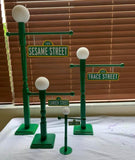 Sesame Street inspired 9 inch lamp post, sesame street party favor, Sesame Street inspired party decoration