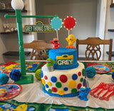 21 inch Sesame Street inspired Lamp Post, Sesame Street Party, Sesame Street Centerpiece, Sesame Street Party Props