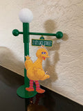 Sesame Street inspired 9 inch lamp post, sesame street party favor, Sesame Street inspired party decoration