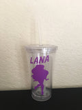 DC superhero girl party favor, Personalized Plastic Tumbler Cup with Lid & Straw Gift, girl Party Favors, DC superhero party, DC superhero