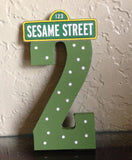 Sesame Street Themed Letter or Number, Sesame Street party decorations