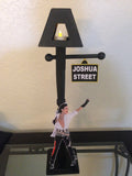 Michael Jackson inspired Lamp Post, Michael Jackson Street Lamp, Michael Jackson Billie Jean Street Lamp Scene