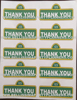 Sesame Street Thank You sign Labels, Sesame Street party supplies, Sesame Street Party, Sesame Street Party