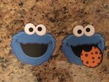 Cookie Monster cut outs Face with cookie , Sesame Street party decoration, Sesame Street party supplies, Sesame Street favors, Sesame Street