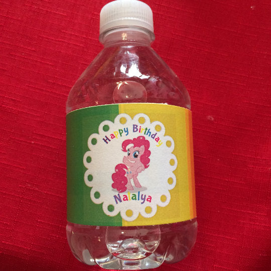 my little pony water bottle labels