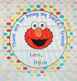 Elmo Thank You labels, Elmo thank you tags, Elmo thank you stickers, Elmo Party