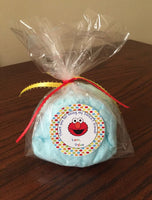Elmo Cotton candy Favors, (12), Sesame Street party favors, Sesame Street party, Sesame Street gift, Elmo party favors, cotton candy favor