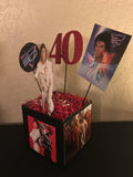 Michael Jackson, Michael Jackson Number Ones Centerpiece, Greatest Hits Album Inspired Centerpiece, Michael Jackson Themed Party Decorations