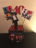 Michael Jackson Album Inspired Centerpiece, Michael Jackson Birthday, Michael Jackson Party Decorations, MJ party, King OF POP decorations