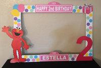 Sesame Street Photo Booth Prop Frame - wooden, Sesame Street party decorations, Sesame Street party supplies, Sesame Street picture frame, Pinl Elmo
