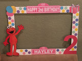 Sesame Street Photo Booth Prop Frame - wooden, Sesame Street party decorations, Sesame Street party supplies, Sesame Street picture frame, Pinl Elmo