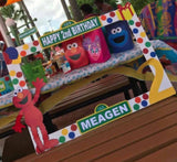 Sesame Street Photo Booth Prop Frame - wooden, Sesame Street party decorations, Sesame Street party supplies, Sesame Street picture frame