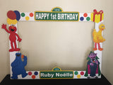 Sesame Street Photo Booth Prop Frame - wooden, Sesame Street party decorations, Sesame Street party supplies, Sesame Street picture frame