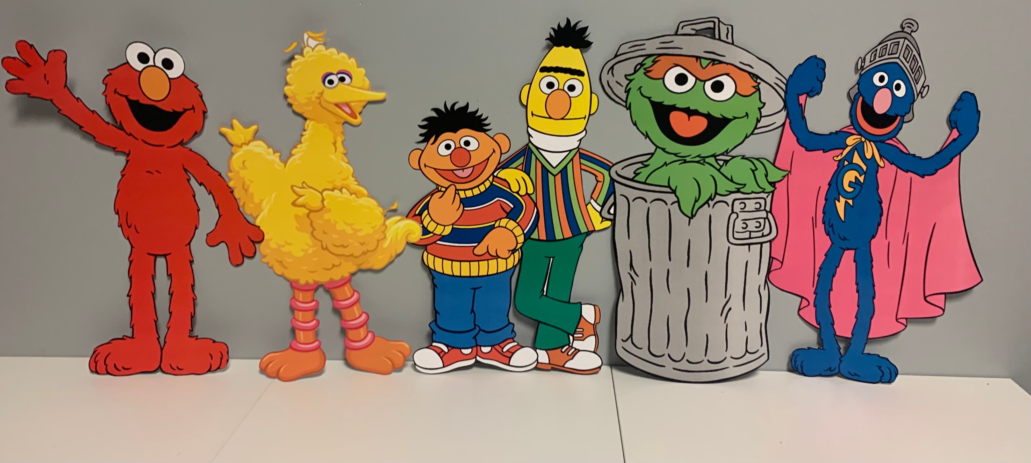 Sesame Street Cutouts, Sesame Street Character Cutouts, Elmo