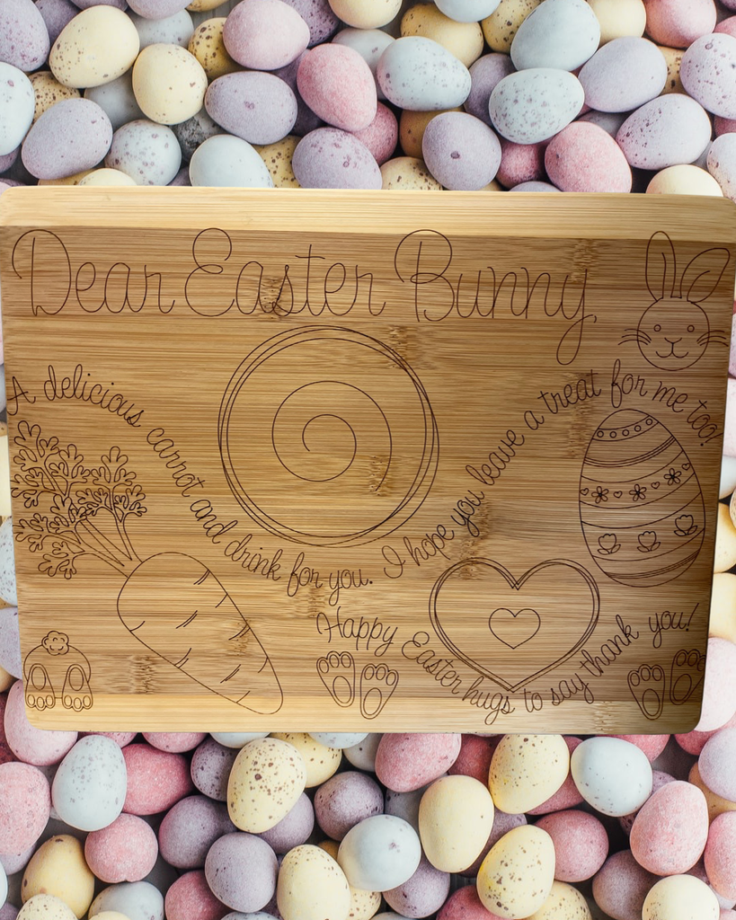 Easter Bunny Custom Wooden Board