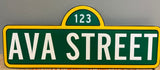 Sesame Street Inspired customize signs, Sesame Street street sign, Sesame Steet part decorations, Sesame Street party decorations