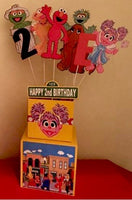 Sesame Street inspired Centerpiece, Sesame Street decorations,  Sesame Street party, Sesame Street characters