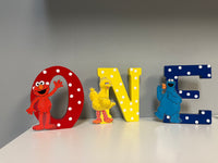 Sesame Street Themed Letter or Number, Sesame Street party decorations