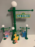 Sesame Street inspired 9 inch lamp post, sesame street party favor, Sesame Street inspired party decoration