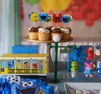 Sesame Street inspired 9 inch lamp post, sesame street party favor, Sesame Street inspired party decoration