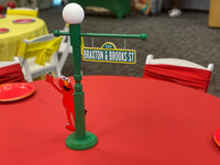 21 inch Sesame Street inspired Lamp Post, Sesame Street Party, Sesame Street Centerpiece, Sesame Street Party Props