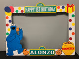 Sesame Street Photo Booth Prop Sesame Street party decor, Sesame Street party supplies, Sesame Street picture frame, Cookie Monster